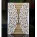 Wedding Invitation Rectangle Laser Cut Vellum White Invitation Card